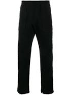 Facetasm - Slit Hem Track Pants - Men - Cotton - 4, Black, Cotton