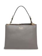 Prada Large Prada Deux Tote Bag - Grey