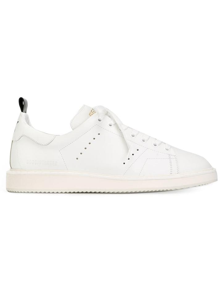 Golden Goose Deluxe Brand Starter Sneakers, Men's, Size: 45, White, Leather/rubber