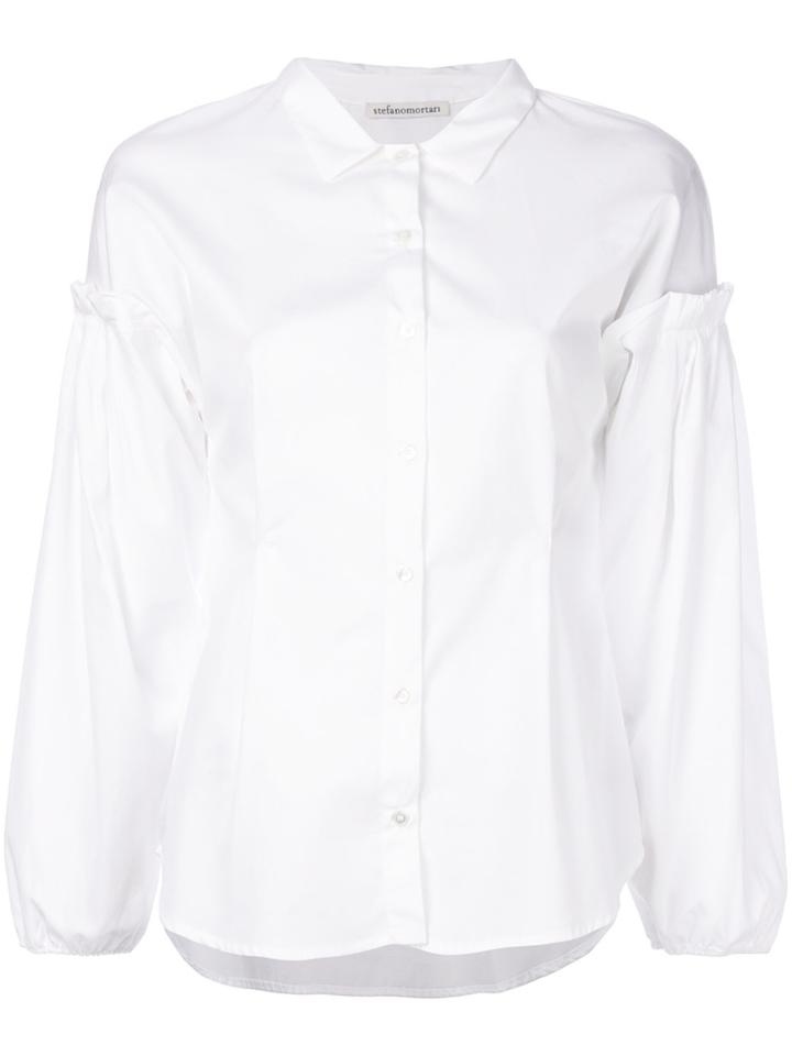 Stefano Mortari Puff Sleeve Shirt - White
