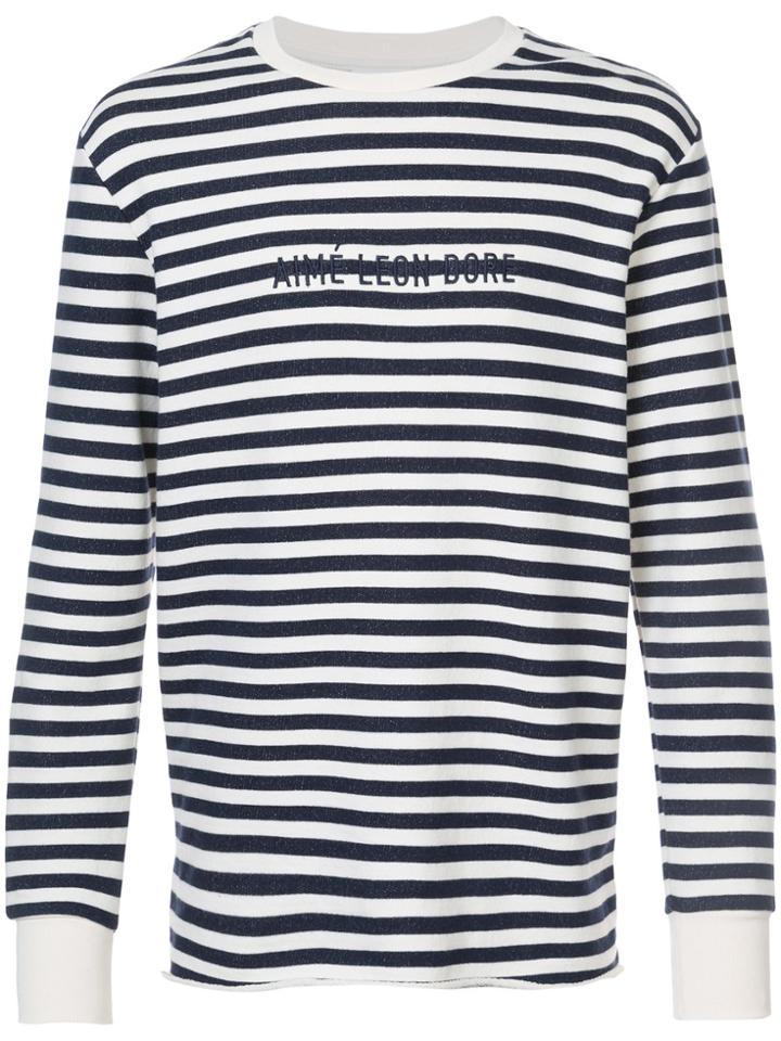Aimé Leon Dore Logo Stripe T-shirt - Blue