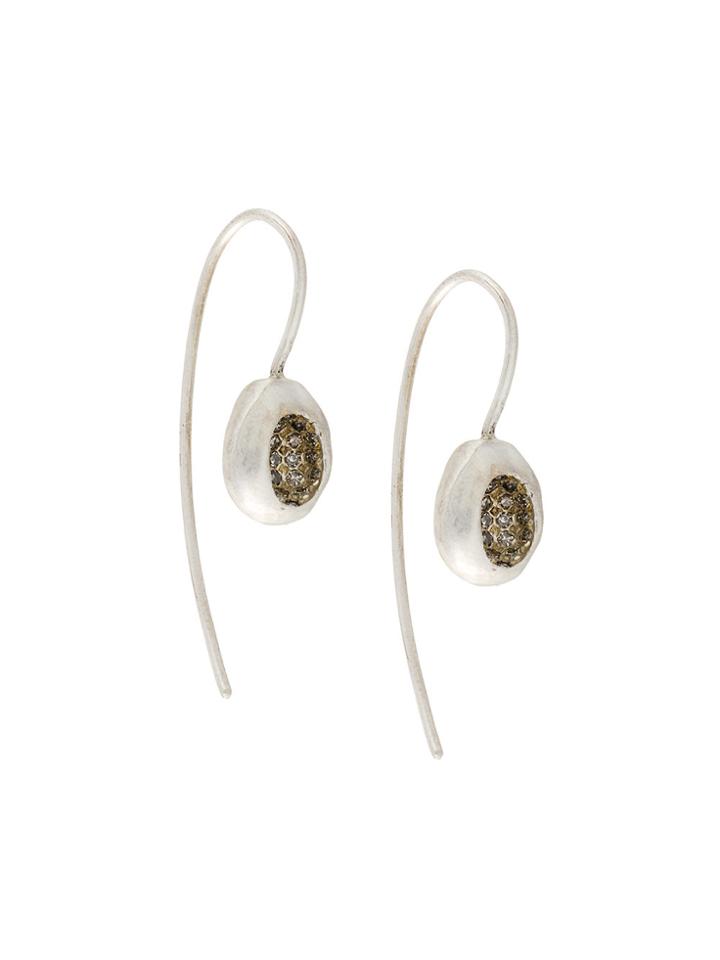 Rosa Maria Dia Icy Drop Earrings - Metallic