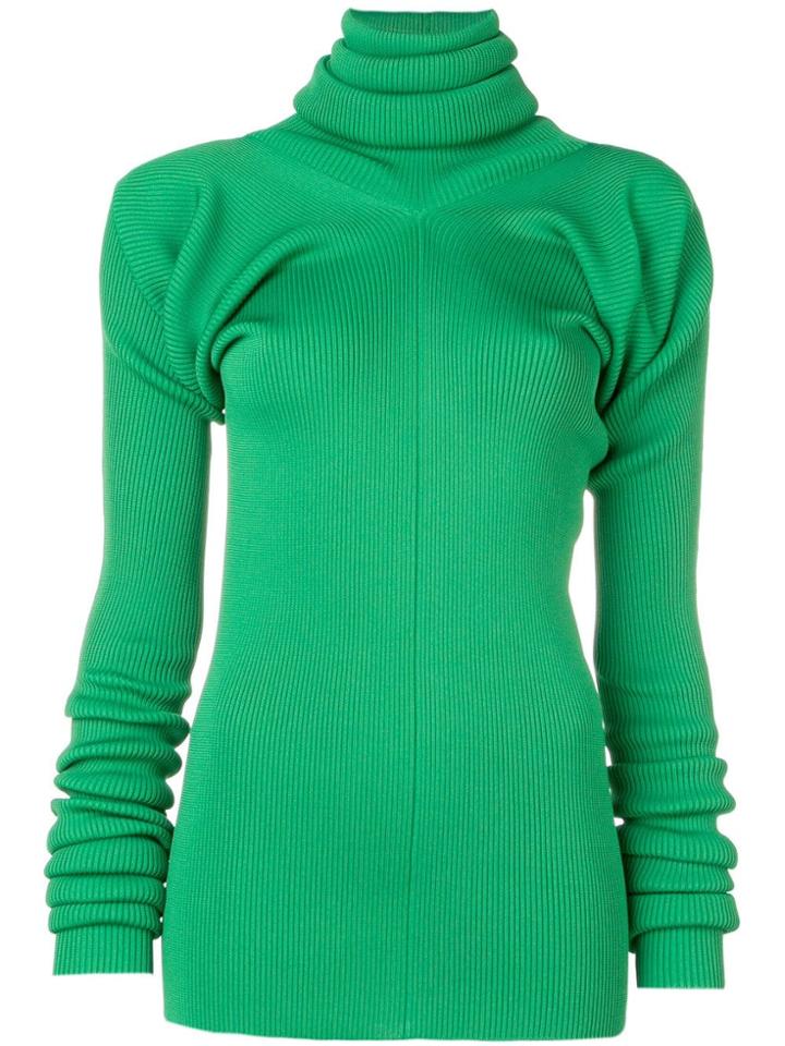 Marni Structured High Neck Sweater - Green