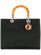 Christian Dior Vintage Lady Dior Canage 32 Tote - Black