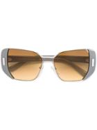 Prada Eyewear Square Frame Sunglasses - Grey