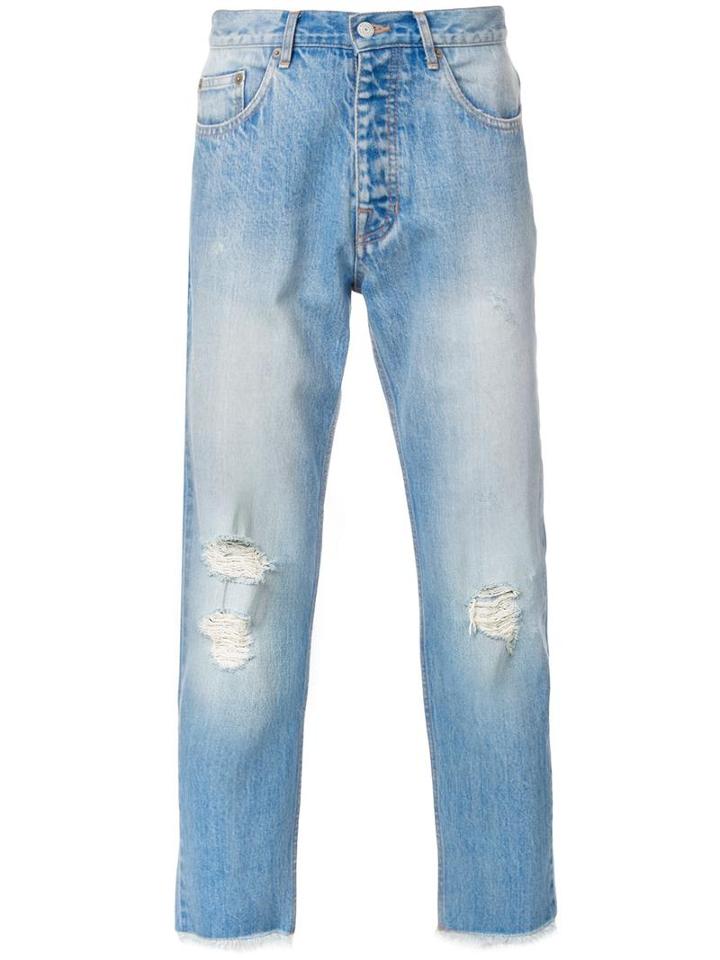 Myne Distressed Jeans, Men's, Size: Large, Blue, Cotton