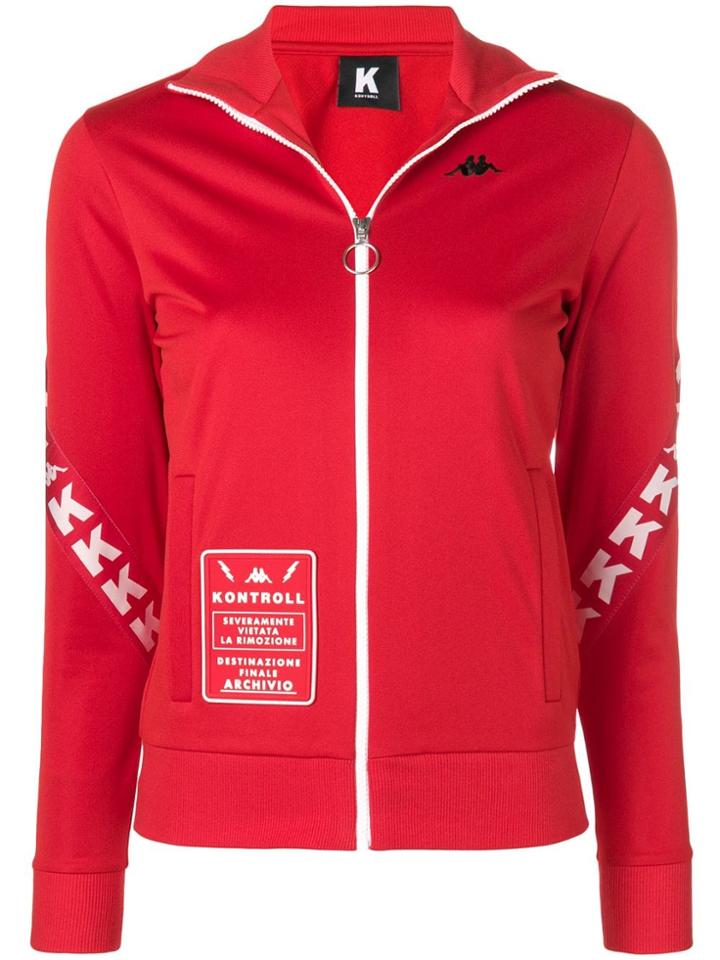 Kappa Kontroll Zipped Logo Sweatshirt - Red