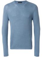 Prada Cashmere Long Sleeve Sweater - Blue