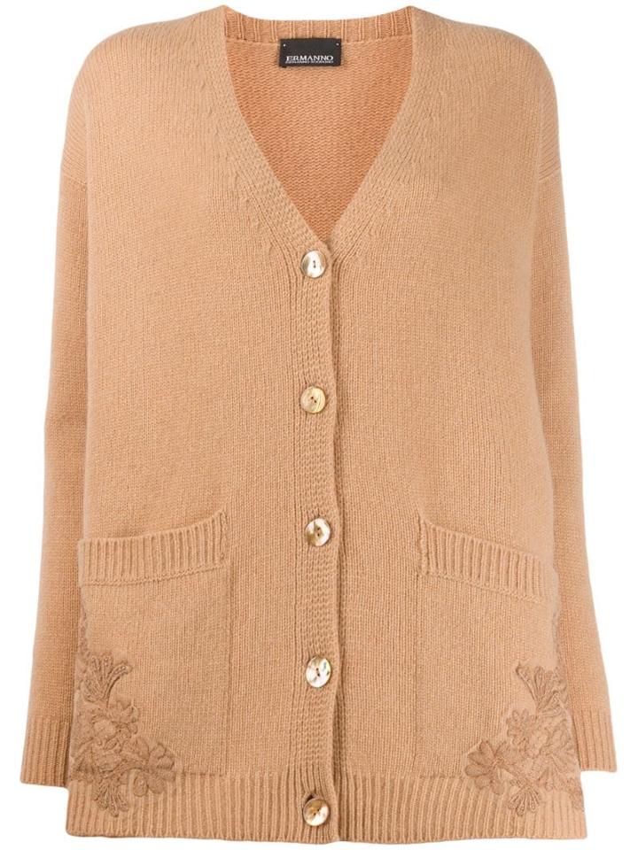 Ermanno Ermanno V-neck Cardigan - Neutrals