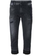 Marcelo Burlon County Of Milan 'jade' Boyfriend Jeans, Women's, Size: 26, Black, Polyester/cotton/polyester