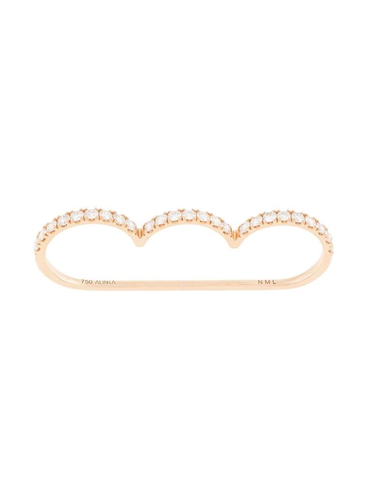 Alinka 18kt Rose Gold Cloud Diamond Ring