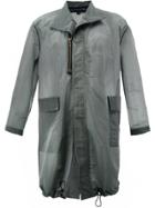 Miaoran Zipped Detail Coat - Black