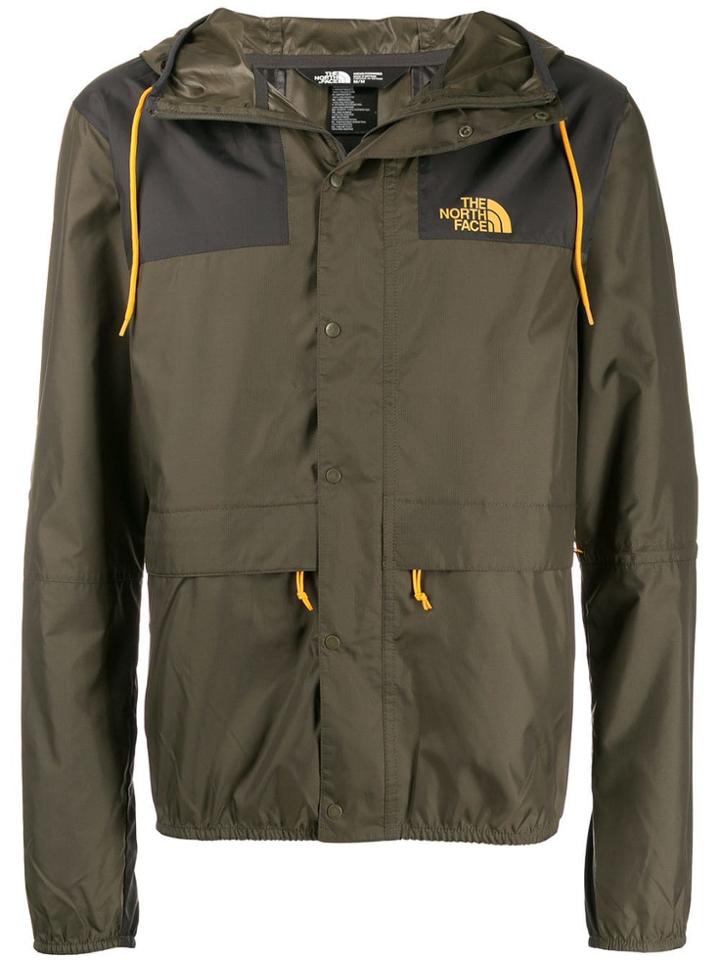 The North Face Logo Print Hooded Jacket - Green