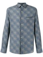 Gabriele Pasini Woven Shirt, Men's, Size: 39, Blue, Cotton