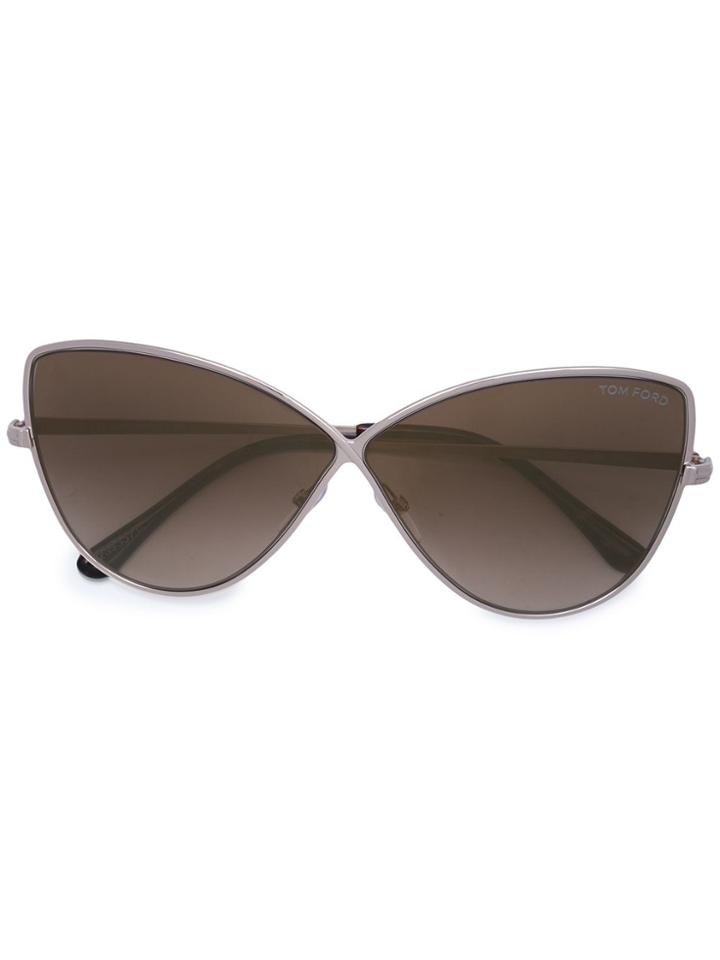 Tom Ford Eyewear Elise Butterfly Style Sunglasses - Nude & Neutrals