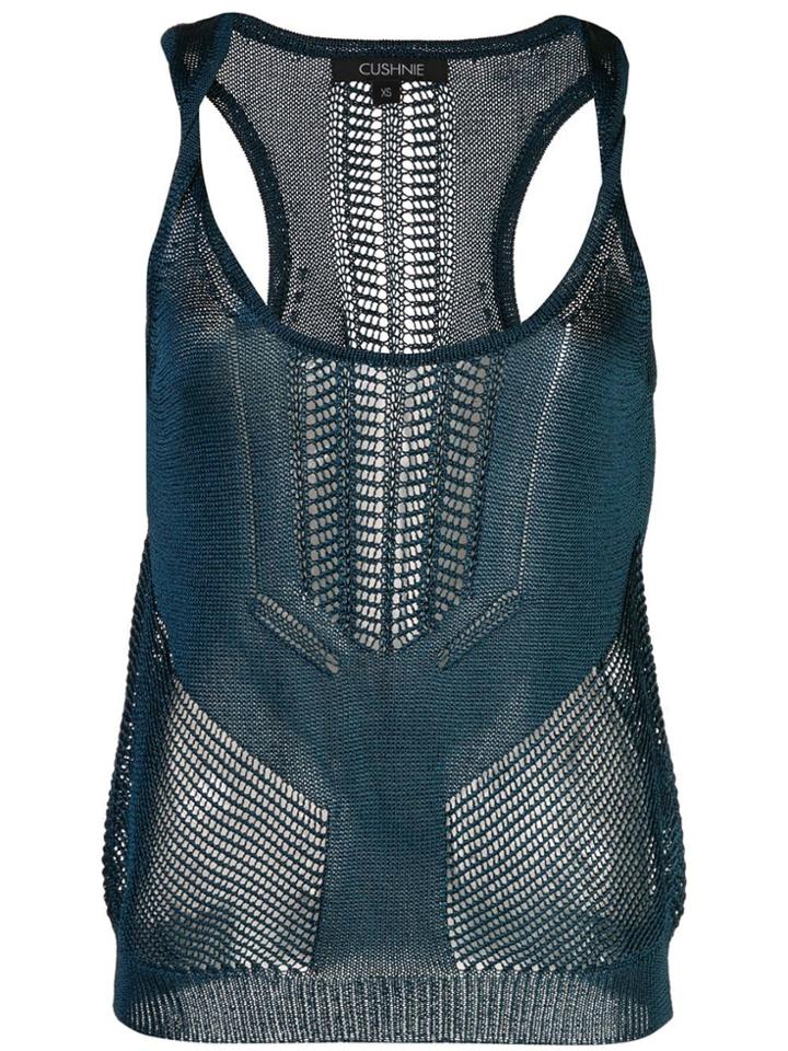 Cushnie Knitted Tank Top - Blue