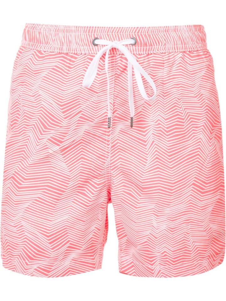 Onia 'charles' Swim Shorts, Men's, Size: Xl, Pink/purple, Polyester