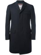 Thom Browne Singe-breasted Coat - Blue
