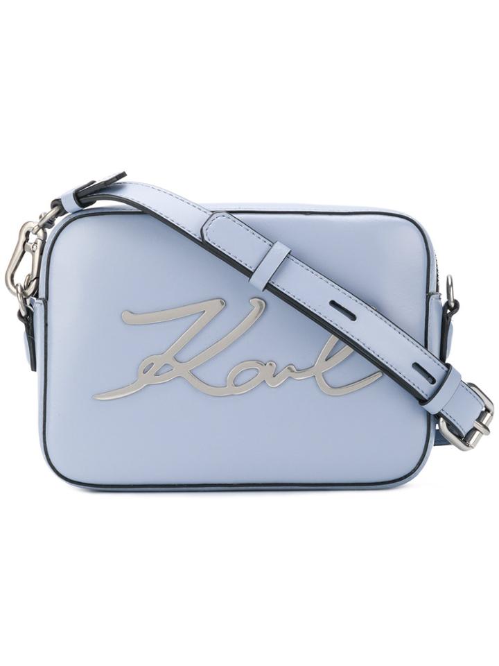 Karl Lagerfeld K/signature Camera Bag - Blue