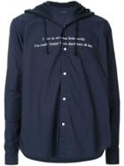 Johnundercover Graphic Word Print Shirt - Blue