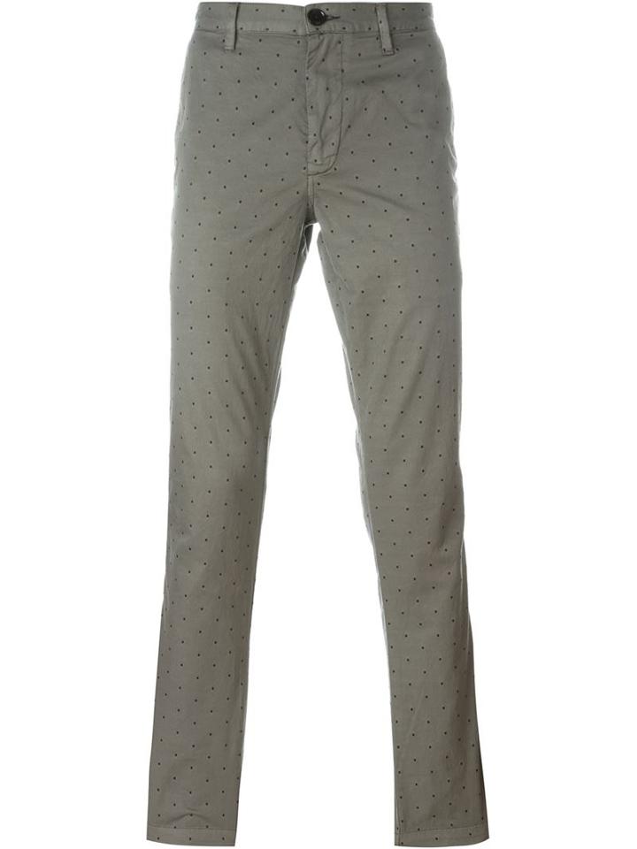 Paul Smith Jeans Polka-dots Stretch Trousers