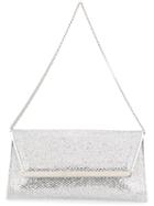 Jimmy Choo 'margot' Clutch, Women's, Grey, Polyamide/brass/nylon/viscose