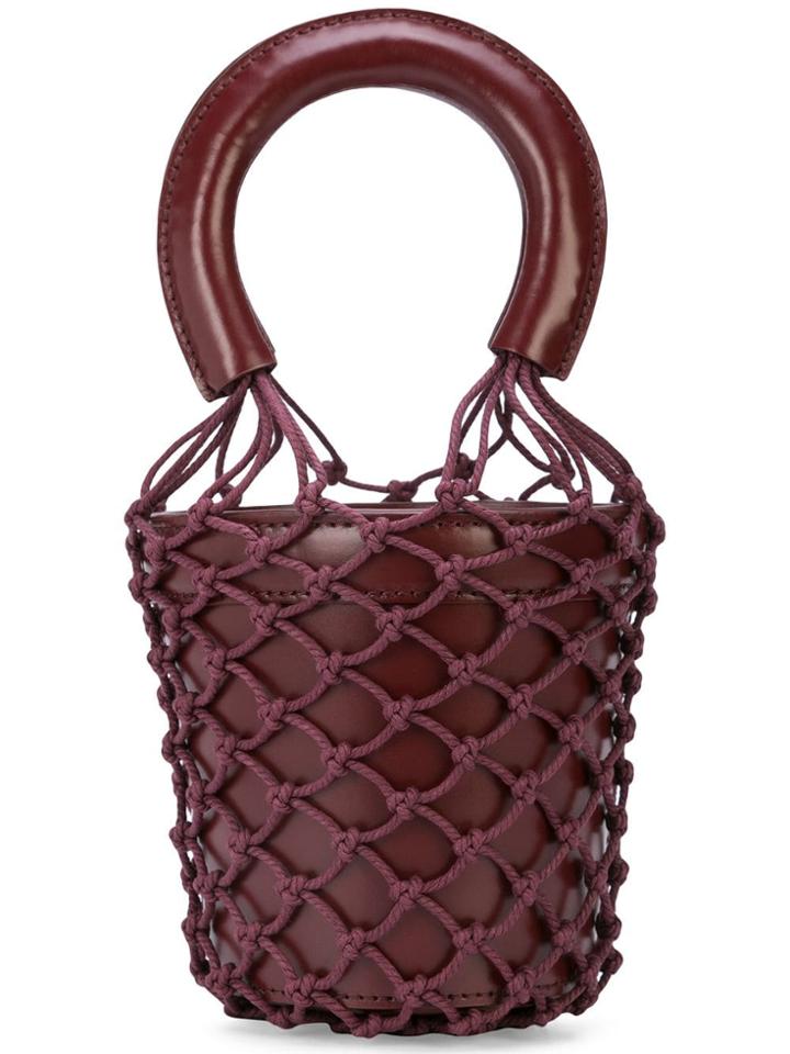 Staud Mini Moreau Bucket Bag - Red