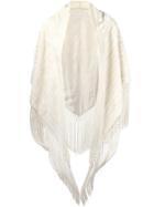 Fendi Vintage Fringed Cape - Nude & Neutrals