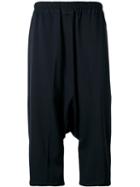 Jil Sander - Drop-crotch Cropped Trousers - Women - Wool - 34, Black, Wool