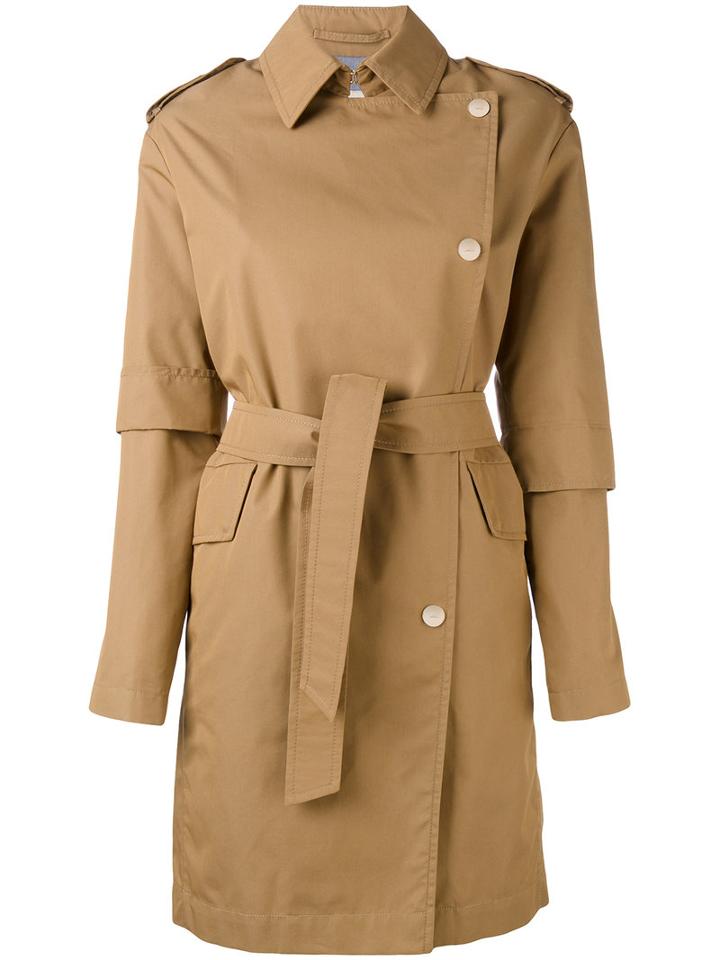 Herno - Trench Coat - Women - Cotton - 38, Brown, Cotton