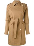 Herno - Trench Coat - Women - Cotton - 38, Brown, Cotton