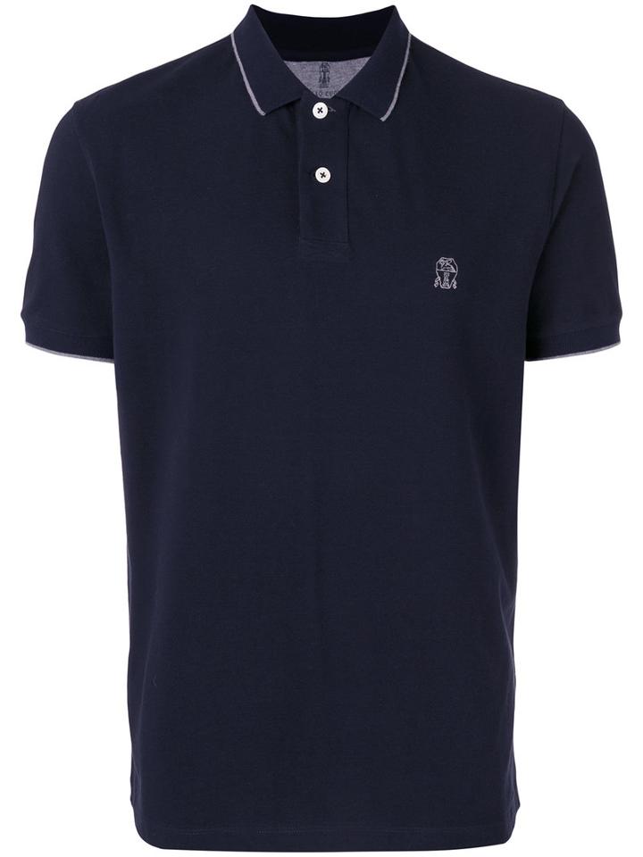 Brunello Cucinelli - Classic Polo Shirt - Men - Cotton - 56, Blue, Cotton