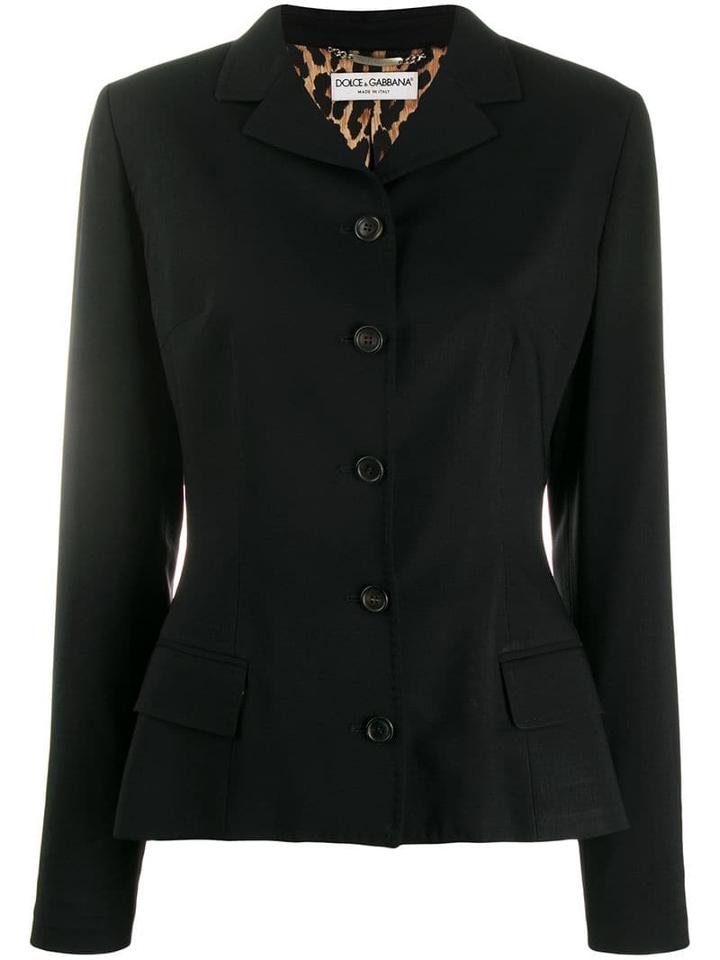Dolce & Gabbana Pre-owned Slim Buttoned Blazer - Black