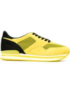 Hogan Platform Sneakers, Women's, Size: 36, Yellow/orange, Rubber/suede/leather/nylon