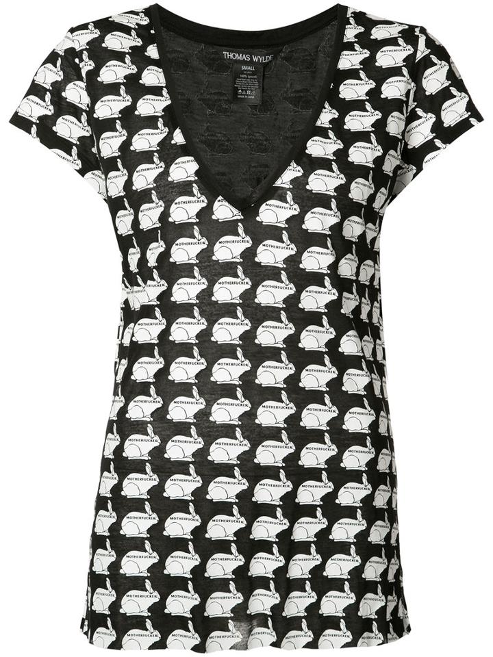 Thomas Wylde - Sycamore T-shirt - Women - Lyocell - M, Black, Lyocell