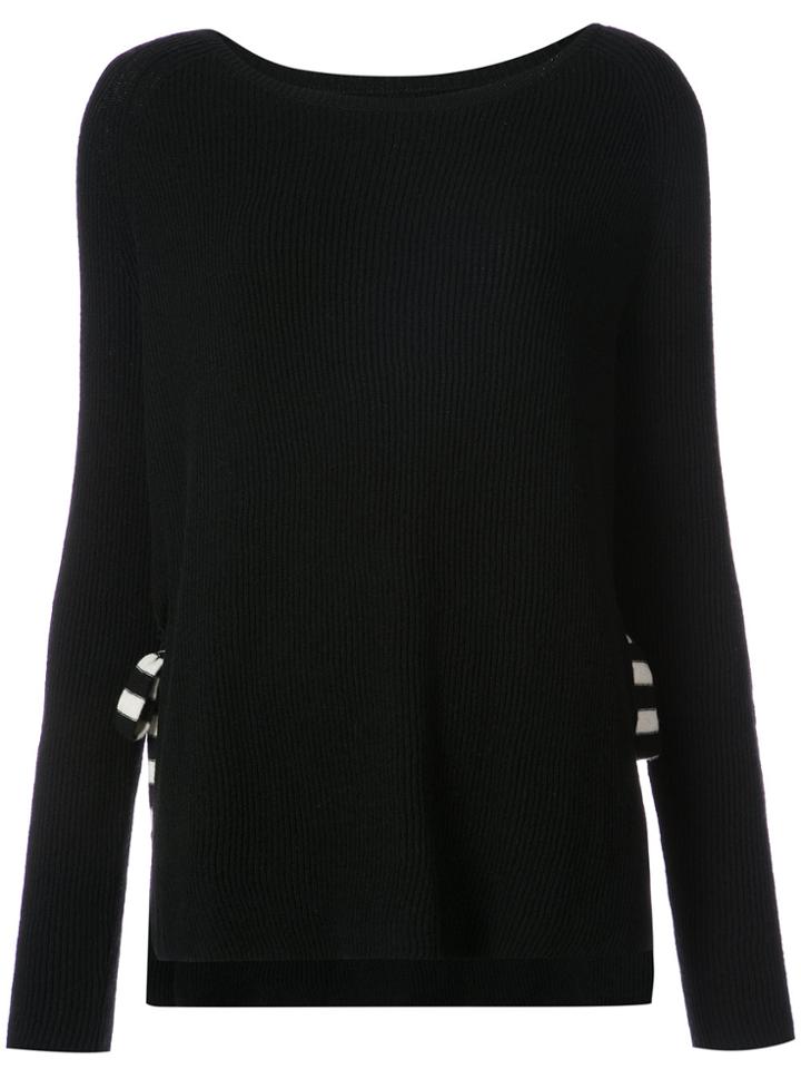 Chinti & Parker Tie Side Jumper - Black