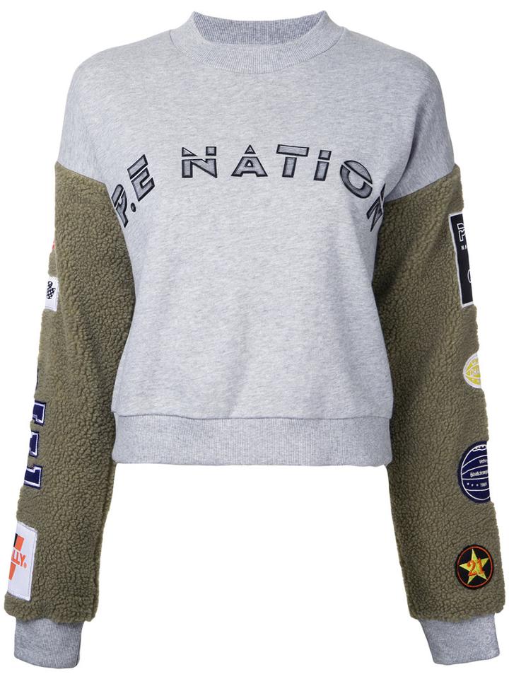 P.e Nation - Box Out Sweatshirt - Women - Cotton - L, Grey, Cotton