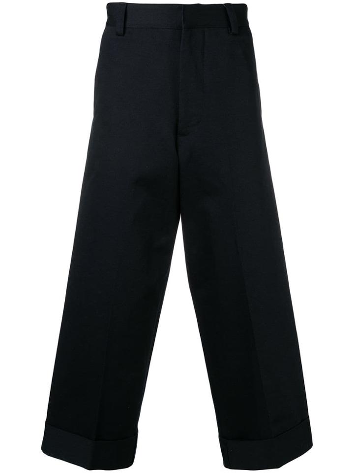 Alexander Mcqueen Wide Leg Chinos - Blue