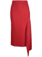 Tibi Ribbed Knit Sweater - Red