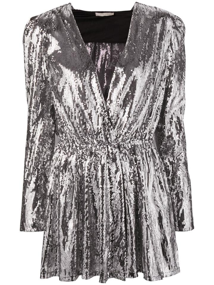 Amen Sequined Mini Dress - Silver