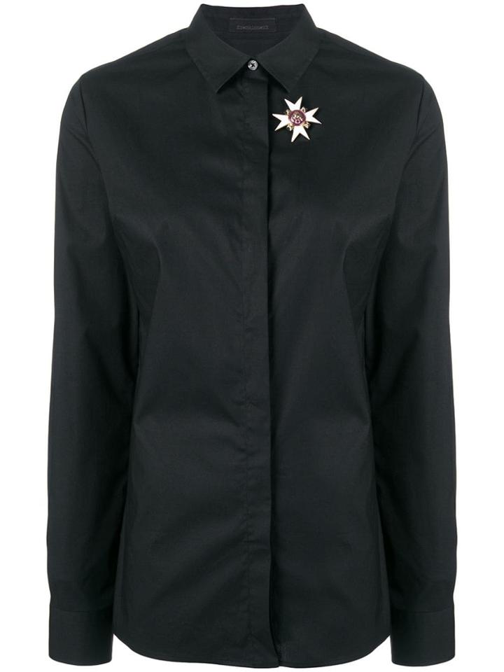Frankie Morello Plain Shirt - Black