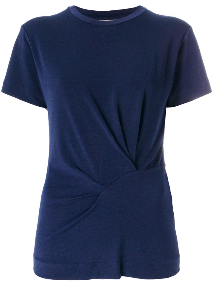 By Malene Birger Gathered Detail T-shirt - Blue