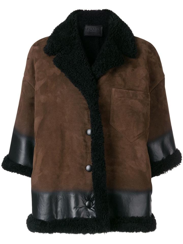 Prada Swing Jacket - Brown