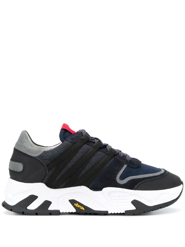 Hydrogen Chunky Lace Up Sneakers - Blue
