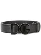 Dolce & Gabbana - Logo Buckle Belt - Men - Calf Leather/metal (other) - 90, Black, Calf Leather/metal (other)