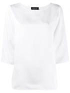 Gianluca Capannolo Oversized Flared Top - White
