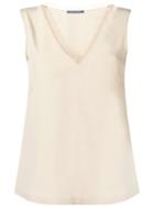 Alberta Ferretti Lace Detail Tank Top - Neutrals