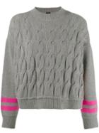 Pinko Twist Knit Jumper - Grey