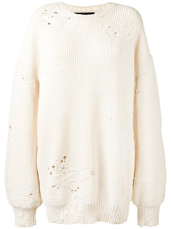 Rokh - Panna Sweater - Women - Cotton - 34, Nude/neutrals, Cotton