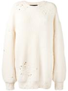 Rokh - Panna Sweater - Women - Cotton - 34, Nude/neutrals, Cotton